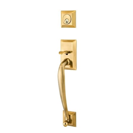 Emtek French Antique Brass Handleset 4413ASUS7 4413ASUS7